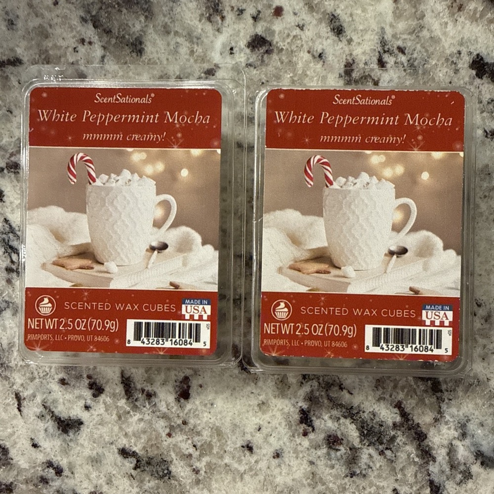 ScentSationals Scented Wax: White Peppermint Mocha Lot If 2